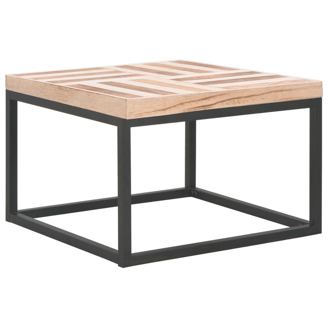 Tavolino da Salotto 50x50x33,5 cm in Legno Massello