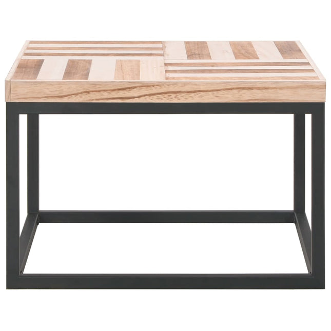 Tavolino da Salotto 50x50x33,5 cm in Legno Massello