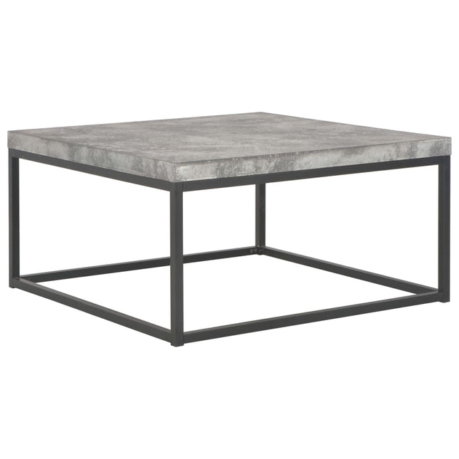 Tavolino da Salotto 75x75x38 cm Aspetto Cemento