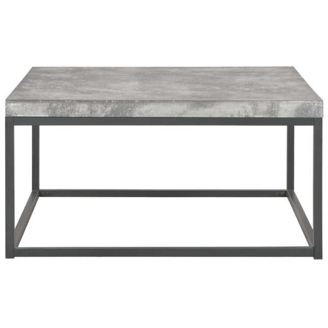 Tavolino da Salotto 75x75x38 cm Aspetto Cemento