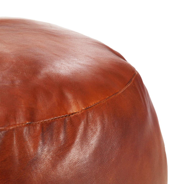 Pouf Tanno 60x30 cm in Vera Pelle di Capra