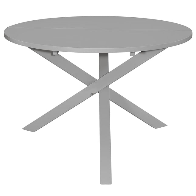 Tavolo da Pranzo Grigio 120x75 cm in MDF
