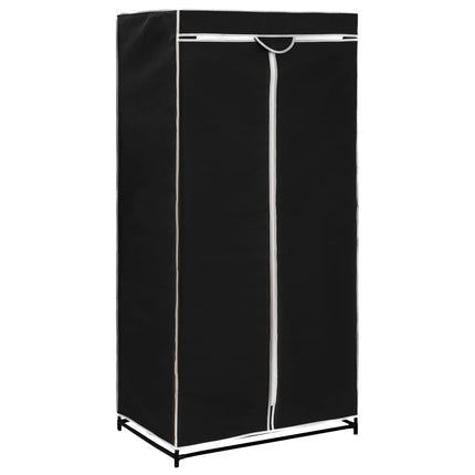 Armadio 2 pz Nero 75x50x160 cm