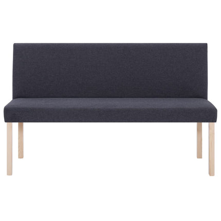Panca 139,5 cm Grigio Scuro in Poliestere