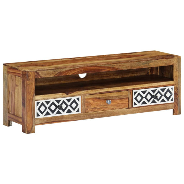 Mobile Porta TV 120x30x40 cm in Legno Massello di Sheesham
