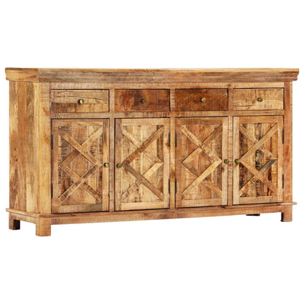 Credenza con 4 Cassetti 160x40x85 cm Legno Massello di Mango