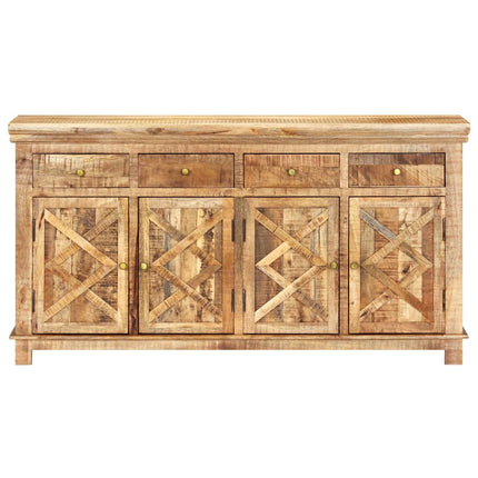 Credenza con 4 Cassetti 160x40x85 cm Legno Massello di Mango