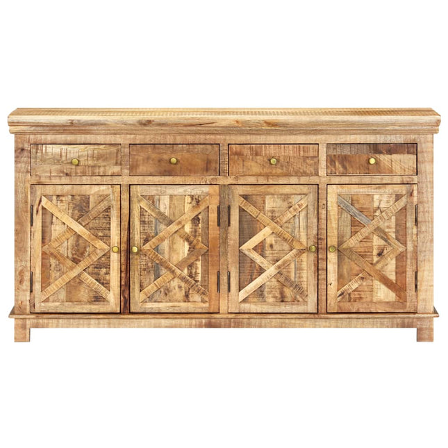 Credenza con 4 Cassetti 160x40x85 cm Legno Massello di Mango