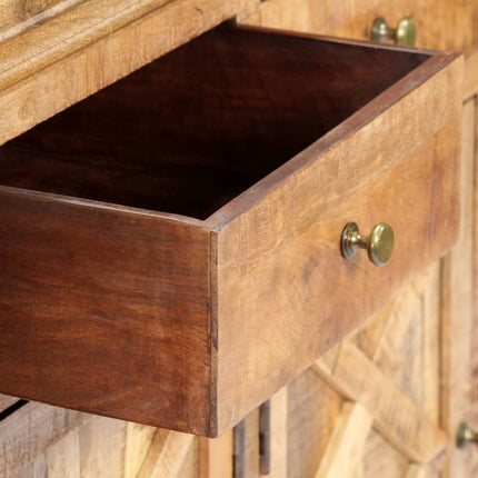 Credenza con 4 Cassetti 160x40x85 cm Legno Massello di Mango