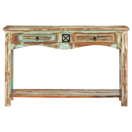 Tavolo Consolle 120x40x75 cm in Legno Massello di Recupero
