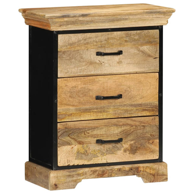 Cassettiera 60x30x75 cm in Legno Massello di Mango
