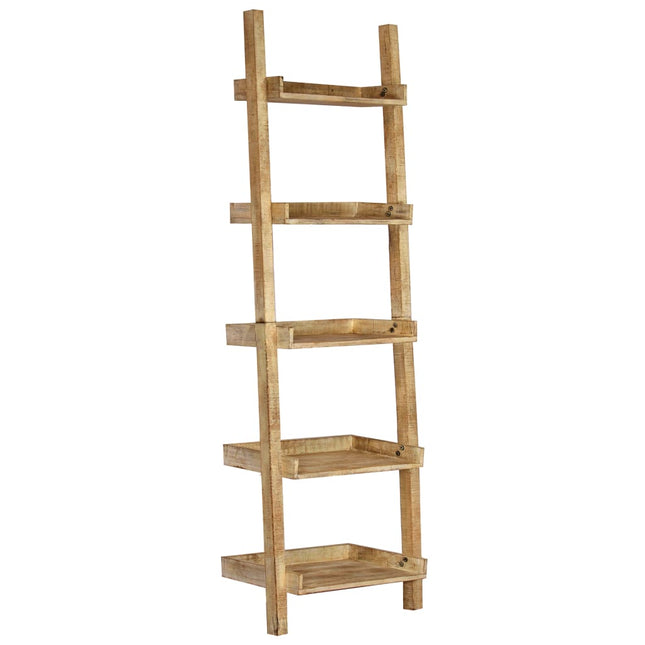 Ladder Shelf Brown 75x37x205 cm solido Mango Legno