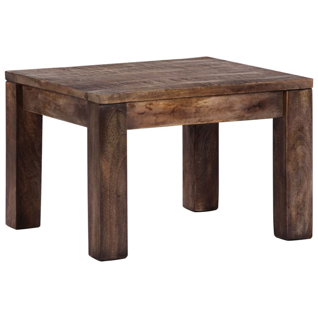 Tavolino da Salotto 50x50x35 cm Legno Massello di Mango