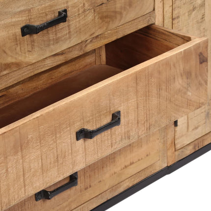 Credenza 140x35x75 cm in Legno Massello di Mango