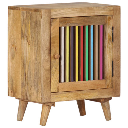 Comodino 40x30x50 cm in Legno Massello di Mango