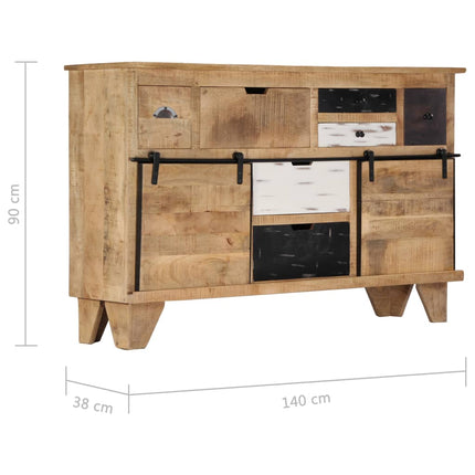 Credenza 140x38x90 cm in Legno Massello di Mango
