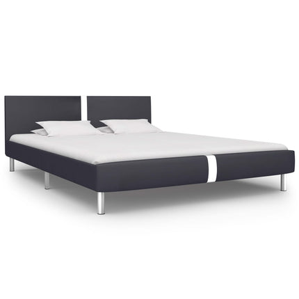 Giroletto senza Materasso Nero in Similpelle 120x200 cm