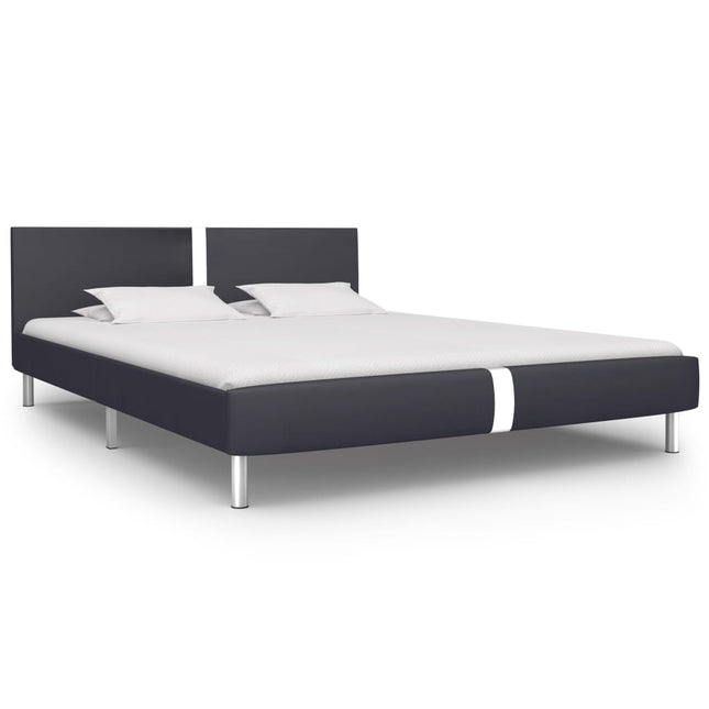 Giroletto senza Materasso Nero in Similpelle 120x200 cm