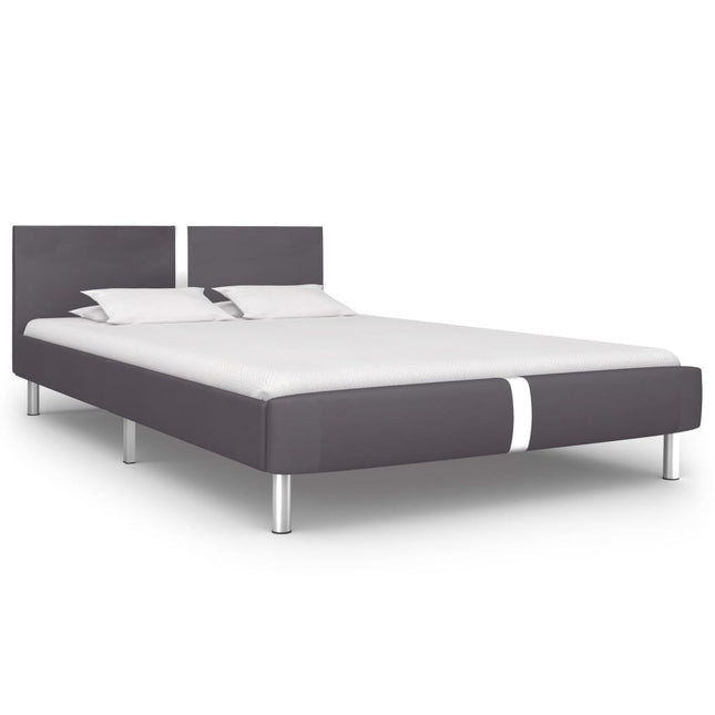 Giroletto senza Materasso Grigio in Similpelle 120x200 cm