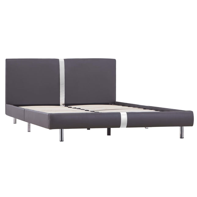 Giroletto senza Materasso Grigio in Similpelle 120x200 cm