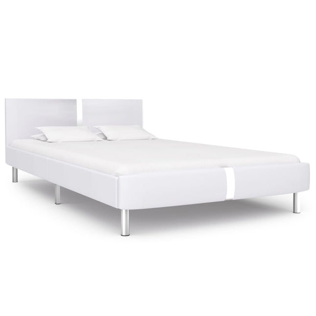 Giroletto senza Materasso Bianco in Similpelle 135x190 cm
