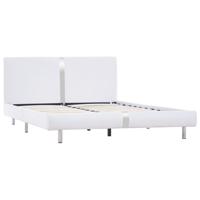 Giroletto senza Materasso Bianco in Similpelle 135x190 cm