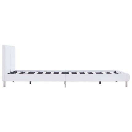 Giroletto senza Materasso Bianco in Similpelle 135x190 cm