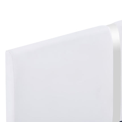 Giroletto senza Materasso Bianco in Similpelle 135x190 cm