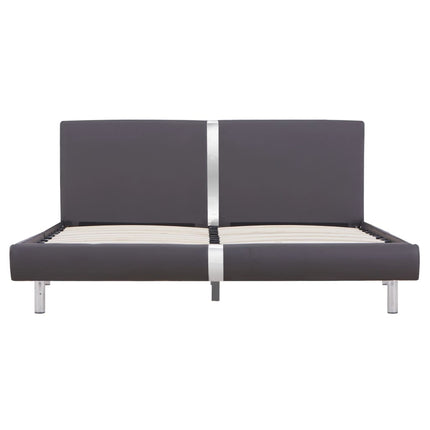 Giroletto senza Materasso Grigio in Similpelle 150x200 cm