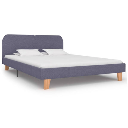 Giroletto senza Materasso Grigio Chiaro 150x200 cm in Tessuto