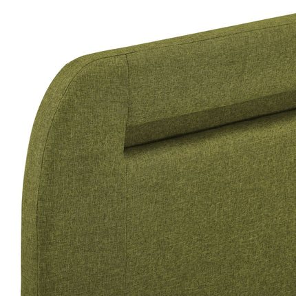 Giroletto con LED senza Materasso Verde 135x190 cm in Tessuto