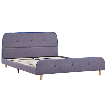 Giroletto senza Materasso Grigio Chiaro 135x190 cm in Tessuto