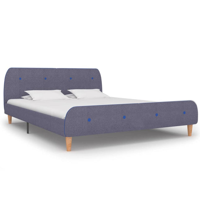 Giroletto senza Materasso Grigio Chiaro 150x200 cm in Tessuto