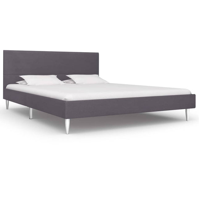 Giroletto senza Materasso Grigio 135x190 cm in Tessuto