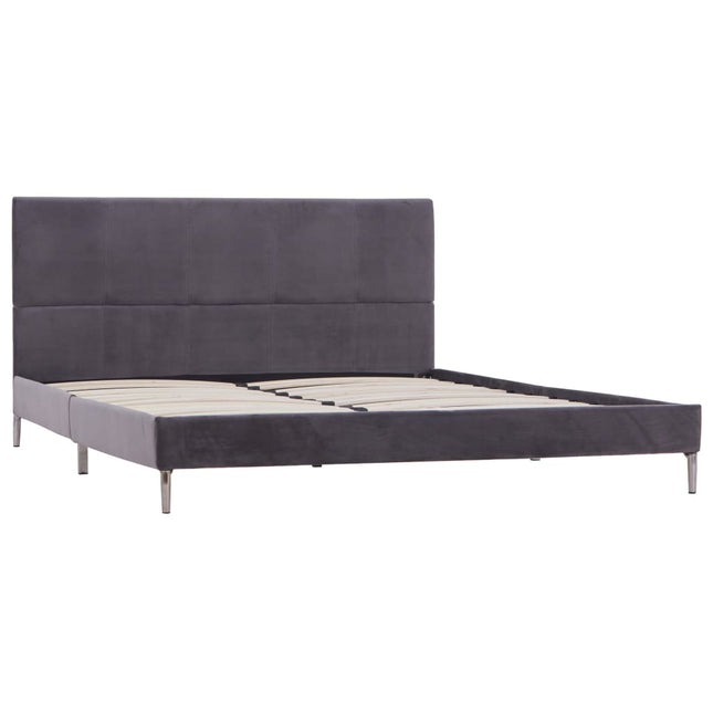 Giroletto senza Materasso Grigio 135x190 cm in Tessuto