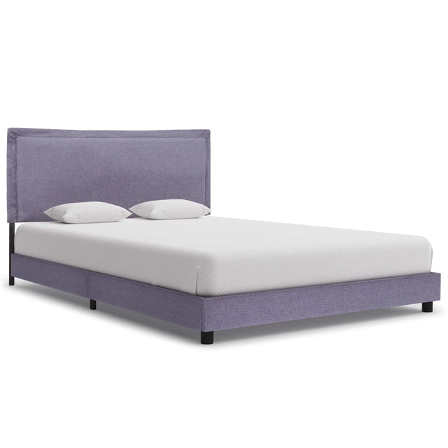 Giroletto senza Materasso Grigio Chiaro 135x190 cm in Tessuto