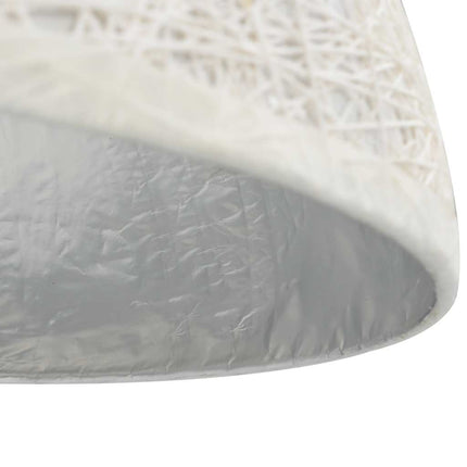 Lampadario da Soffitto Bianco e Argento Ã˜50 cm E27