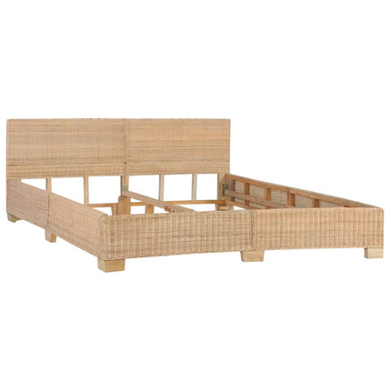 Giroletto Lavorato a Mano senza Materasso Vero Rattan 180x200cm