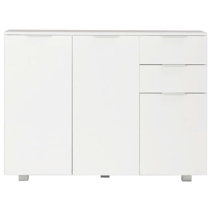 Credenza Bianco Lucido 107x35x80,5 cm