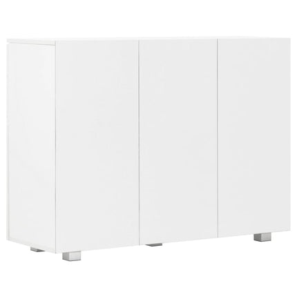 Credenza Bianco Lucido 107x35x80,5 cm