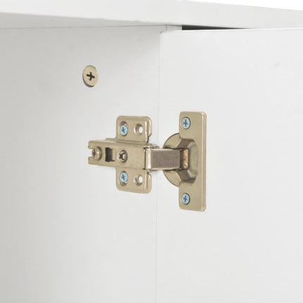 Credenza Bianco Lucido 107x35x80,5 cm
