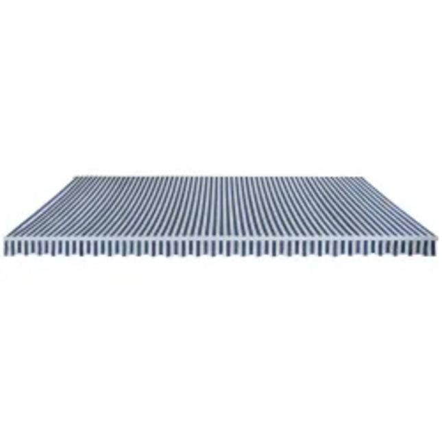 Tenda da Sole Pieghevole Manuale 600 cm Blu/Bianca