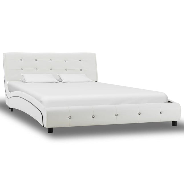 Giroletto senza Materasso Bianco in Similpelle 120x200 cm