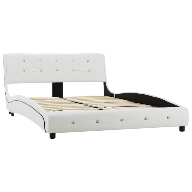 Giroletto senza Materasso Bianco in Similpelle 120x200 cm