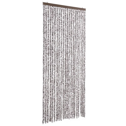 Zanzariera Marrone e Beige 90x220 cm Ciniglia