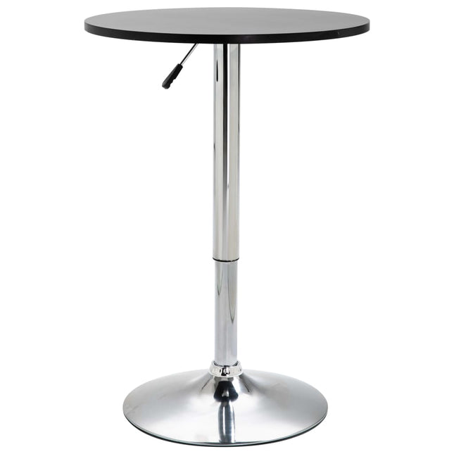 Tavolo da Bar Nero Ø60 cm in MDF