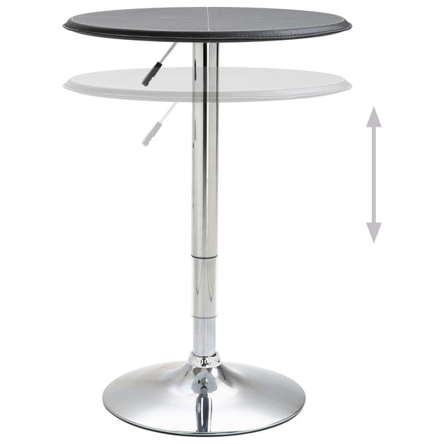 Tavolo da Bar Nero Ø60 cm in MDF