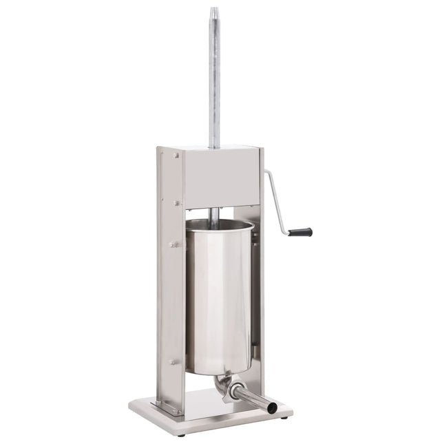 Insaccatrice Manuale Argento 15 L in Acciaio Inossidabile