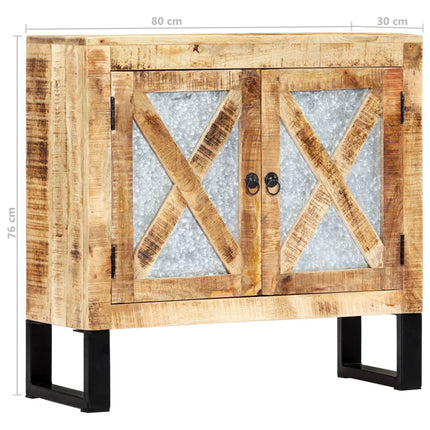 Credenza 80x30x76 cm in Legno Massello di Mango