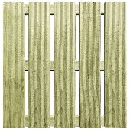 Piastrelle per Decking 30 pz 50x50 cm in Legno Verde